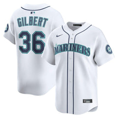 Logan Gilbert Seattle Mariners Nike Home Limited Player Jersey - White Jerseys