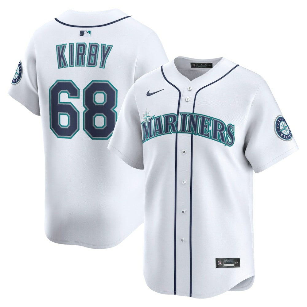 George Kirby Seattle Mariners Nike Home Limited Player Jersey - White Jerseys