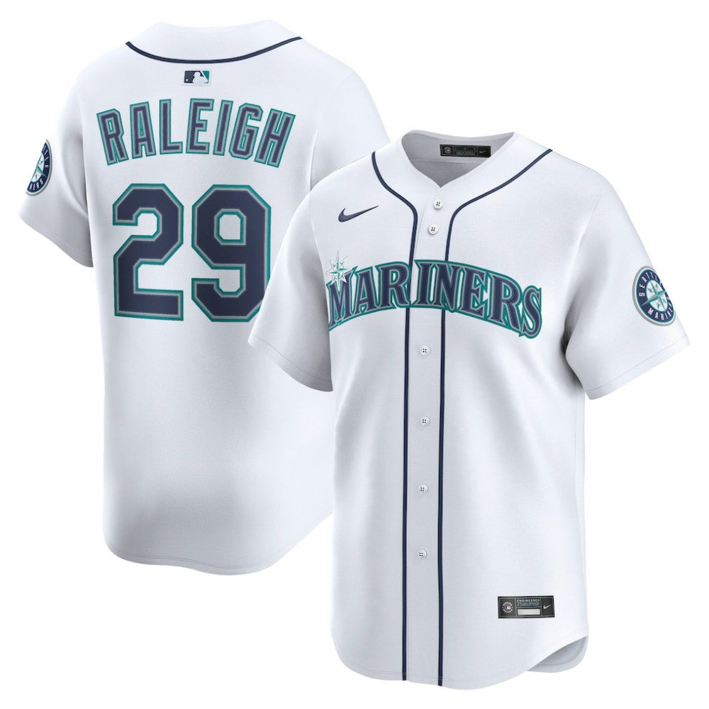Cal Raleigh Seattle Mariners Nike Home Limited Player Jersey - White Jerseys