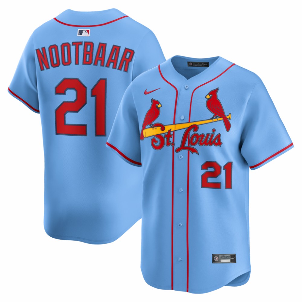 Lars Nootbaar St. Louis Cardinals Nike Alternate Limited Jersey - Light Blue Jerseys