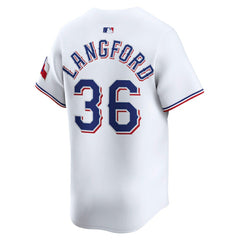Wyatt Langford Texas Rangers Nike Home Limited Player Jersey - White Jerseys