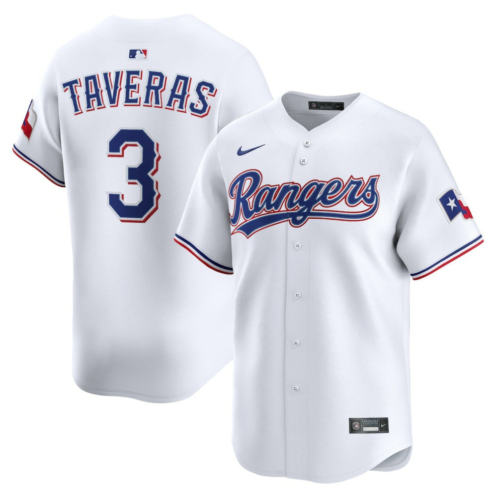 Leody Taveras Texas Rangers Nike Home Limited Player Jersey - White Jerseys