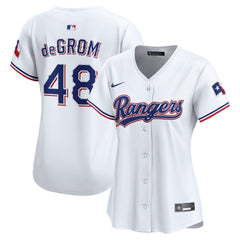 Jacob deGrom Texas Rangers Nike Women's Home Limited Player Jersey - White Jerseys