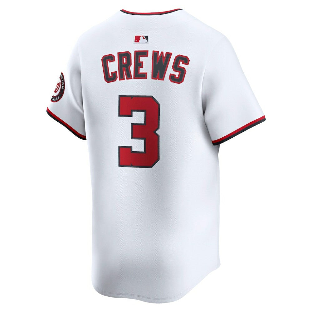 Dylan Crews Washington Nationals Nike Home Limited Player Jersey - White Jerseys