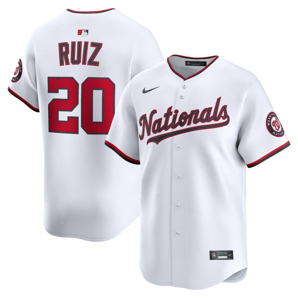 Keibert Ruiz Washington Nationals Nike Home Limited Player Jersey - White Jerseys