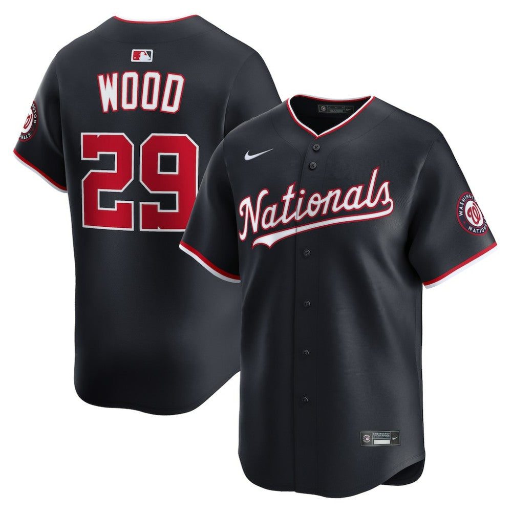 James Wood Washington Nationals Nike Alternate Limited Player Jersey - Navy Jerseys