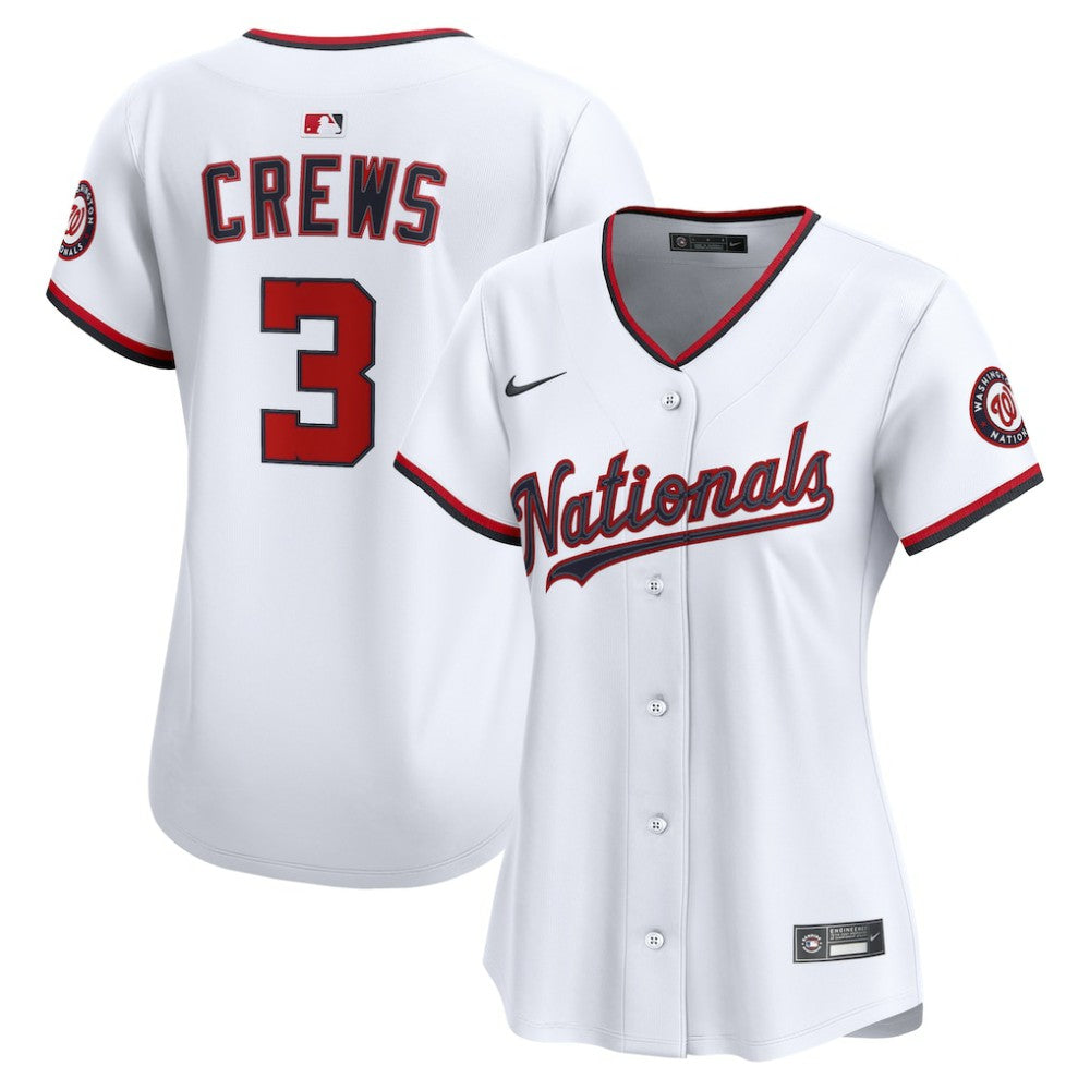 Dylan Crews Washington Nationals Nike Women's Home Limited Player Jersey - White Jerseys