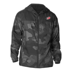 Carolina Hurricanes Columbia Camo Flash Challenger Omni-Shade Full-Zip Hoodie Windbreaker - Black | US 202780763