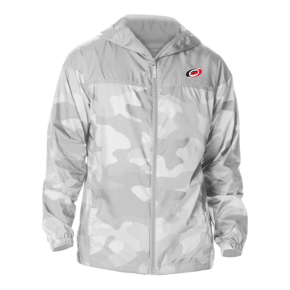 Carolina Hurricanes Columbia Camo Flash Challenger Omni-Shade Full-Zip Hoodie Windbreaker - Gray | US 202780764