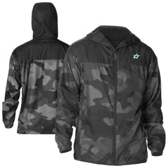 Dallas Stars Columbia Camo Flash Challenger Omni-Shade Full-Zip Hoodie Windbreaker - Black | US 202780771