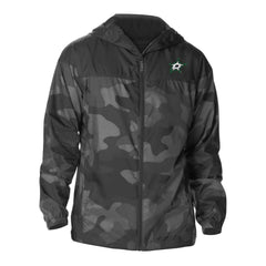 Dallas Stars Columbia Camo Flash Challenger Omni-Shade Full-Zip Hoodie Windbreaker - Black | US 202780771