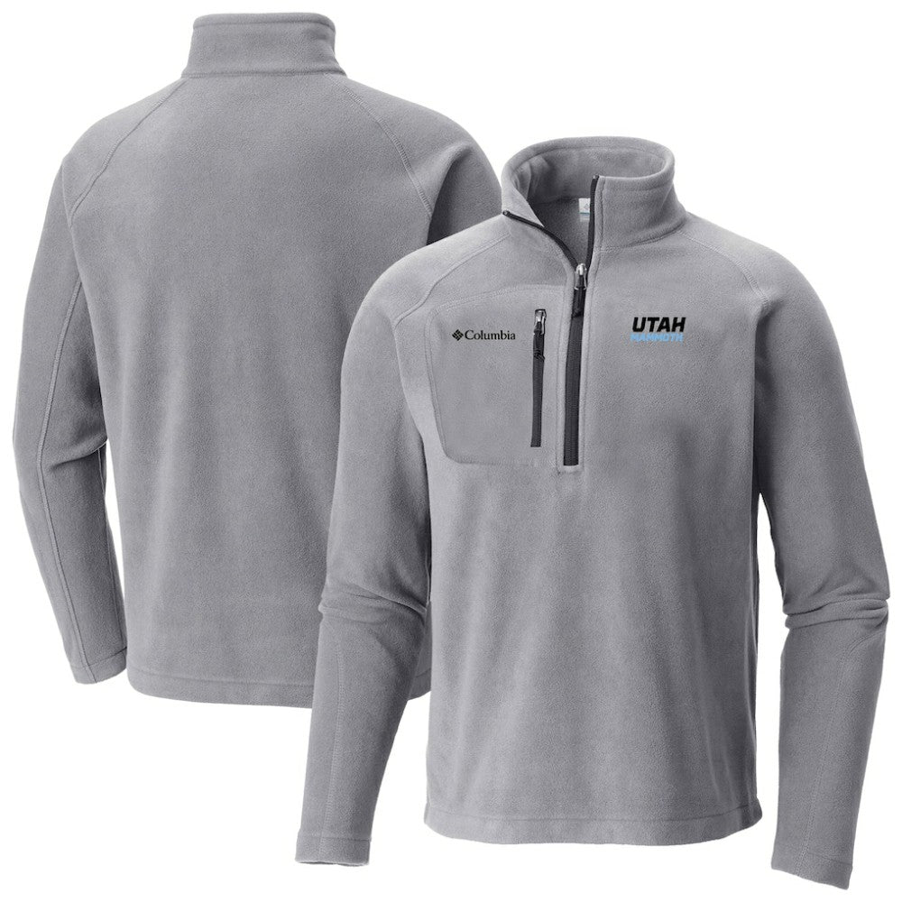 Utah Mammoth Columbia Fast Trek III Raglan Half-Zip Fleece Jacket - Gray | US 202781088