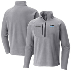 Utah Mammoth Columbia Fast Trek III Raglan Half-Zip Fleece Jacket - Gray | US 202781088