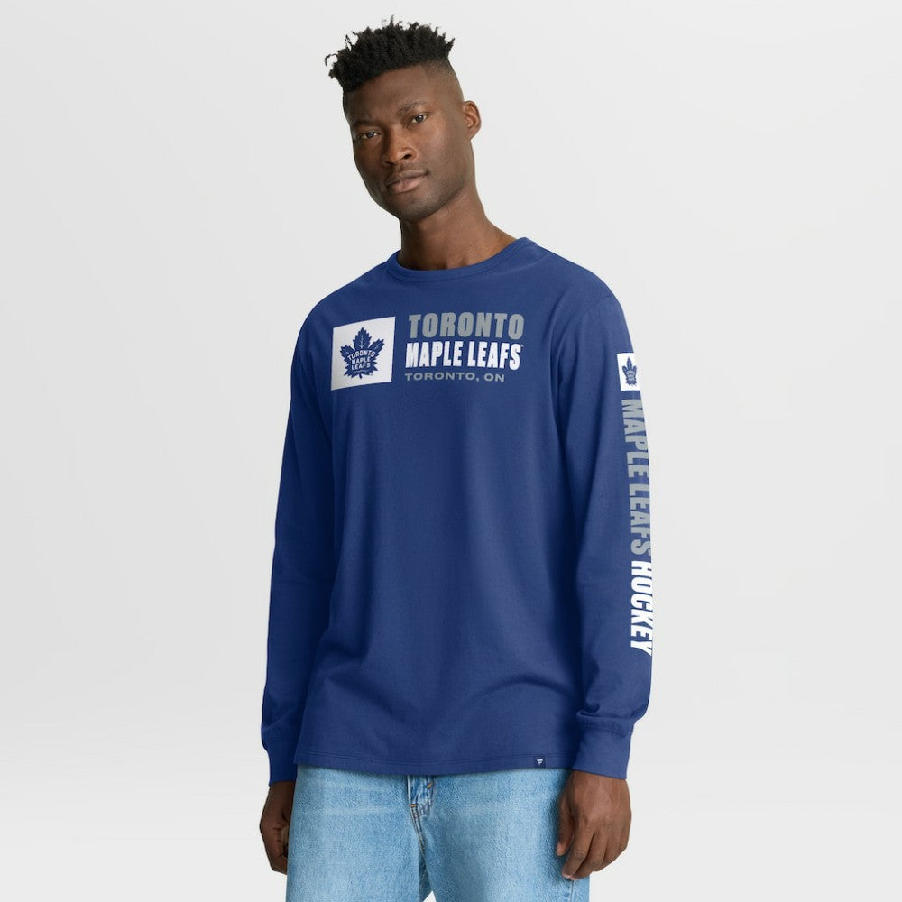 Toronto Maple Leafs Fanatics Goal Crease Legacy Long Sleeve T-Shirt - Blue | US 202782937