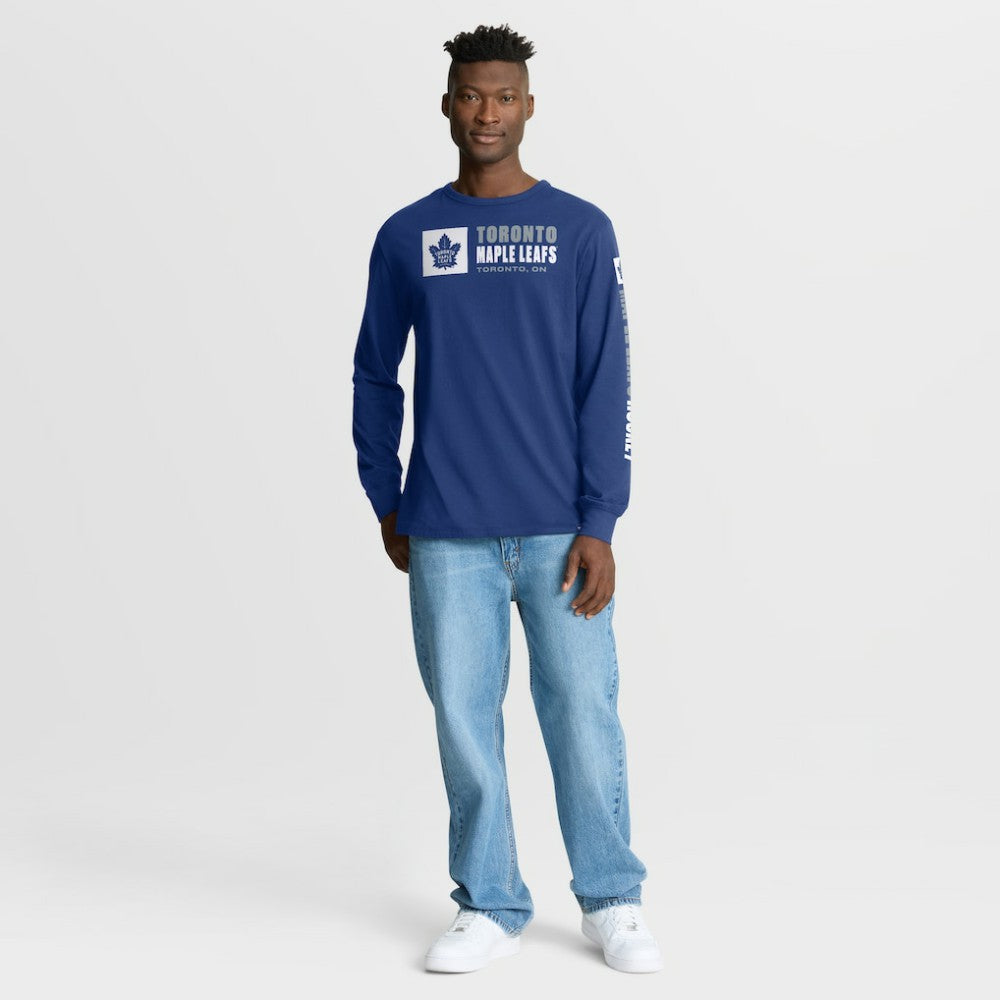 Toronto Maple Leafs Fanatics Goal Crease Legacy Long Sleeve T-Shirt - Blue | US 202782937