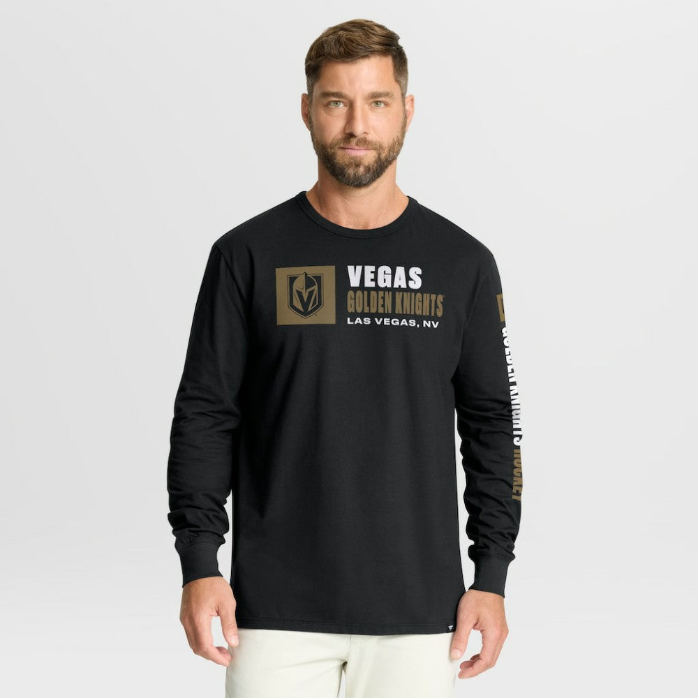 Vegas Golden Knights Fanatics Goal Crease Legacy Long Sleeve T-Shirt - Black | US 202782938