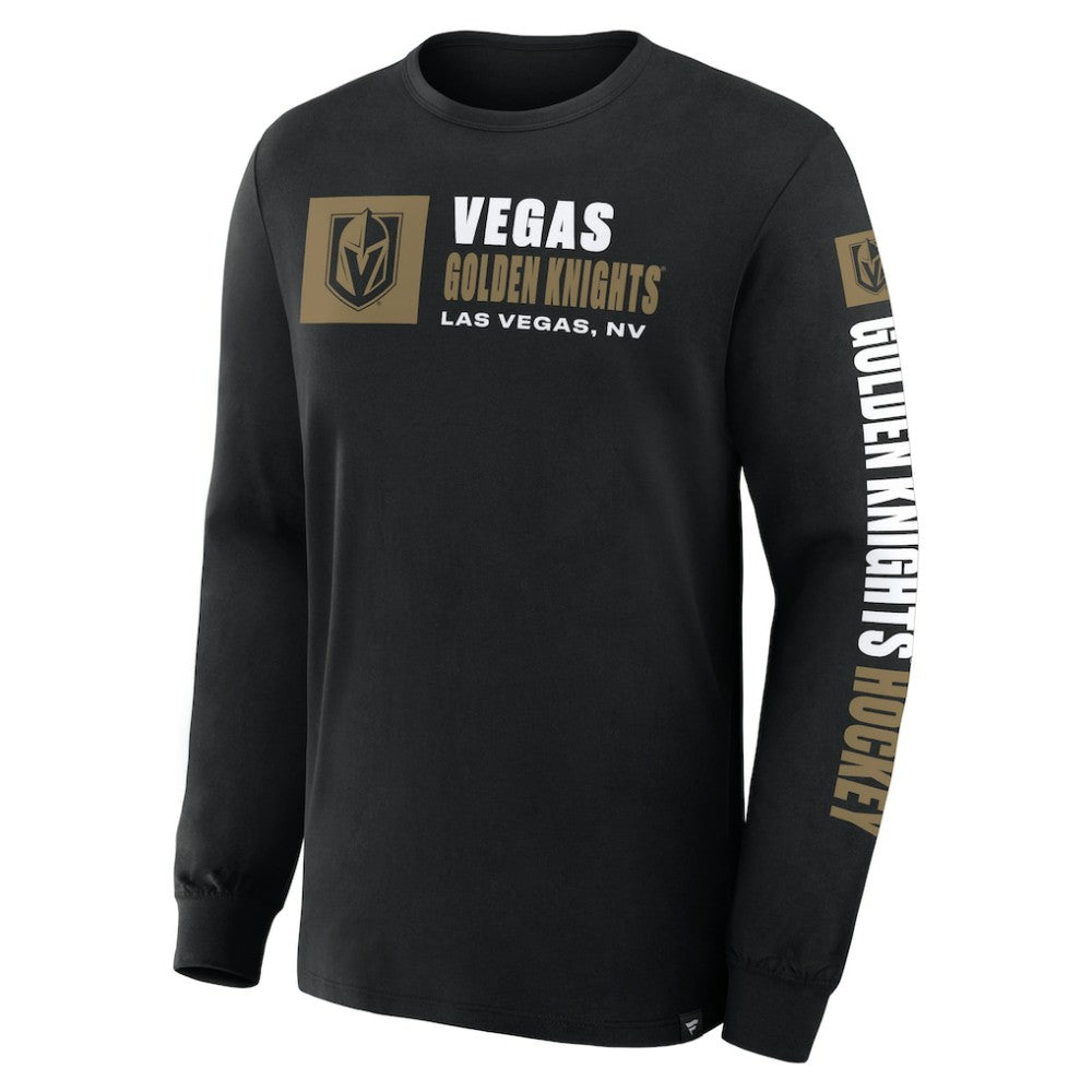 Vegas Golden Knights Fanatics Goal Crease Legacy Long Sleeve T-Shirt - Black | US 202782938