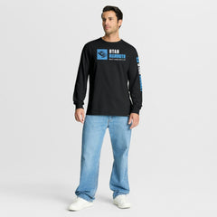 Utah Mammoth Fanatics Goal Crease Legacy Long Sleeve T-Shirt - Black | US 202782941