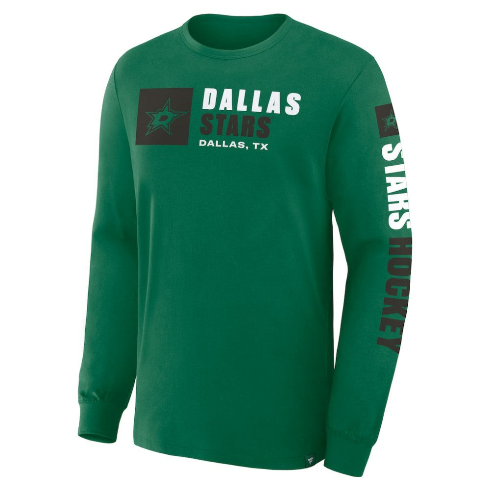 Dallas Stars Fanatics Goal Crease Legacy Long Sleeve T-Shirt - Kelly Green | US 202782943