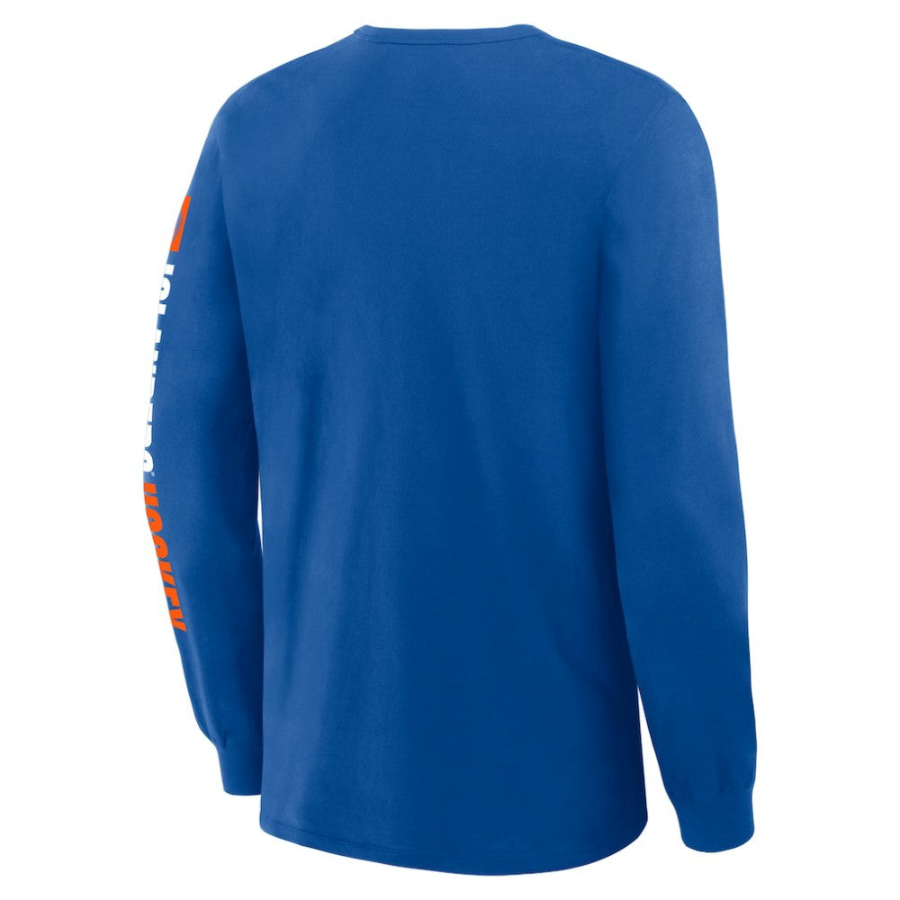 New York Islanders Fanatics Goal Crease Legacy Long Sleeve T-Shirt - Royal | US 202782944