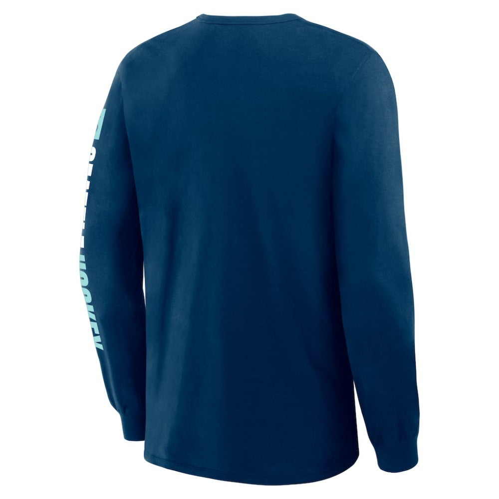 Seattle Kraken Fanatics Goal Crease Legacy Long Sleeve T-Shirt - Navy | US 202782950