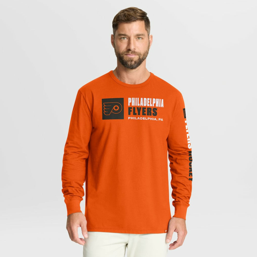 Philadelphia Flyers Fanatics Goal Crease Legacy Long Sleeve T-Shirt - Orange | US 202782953