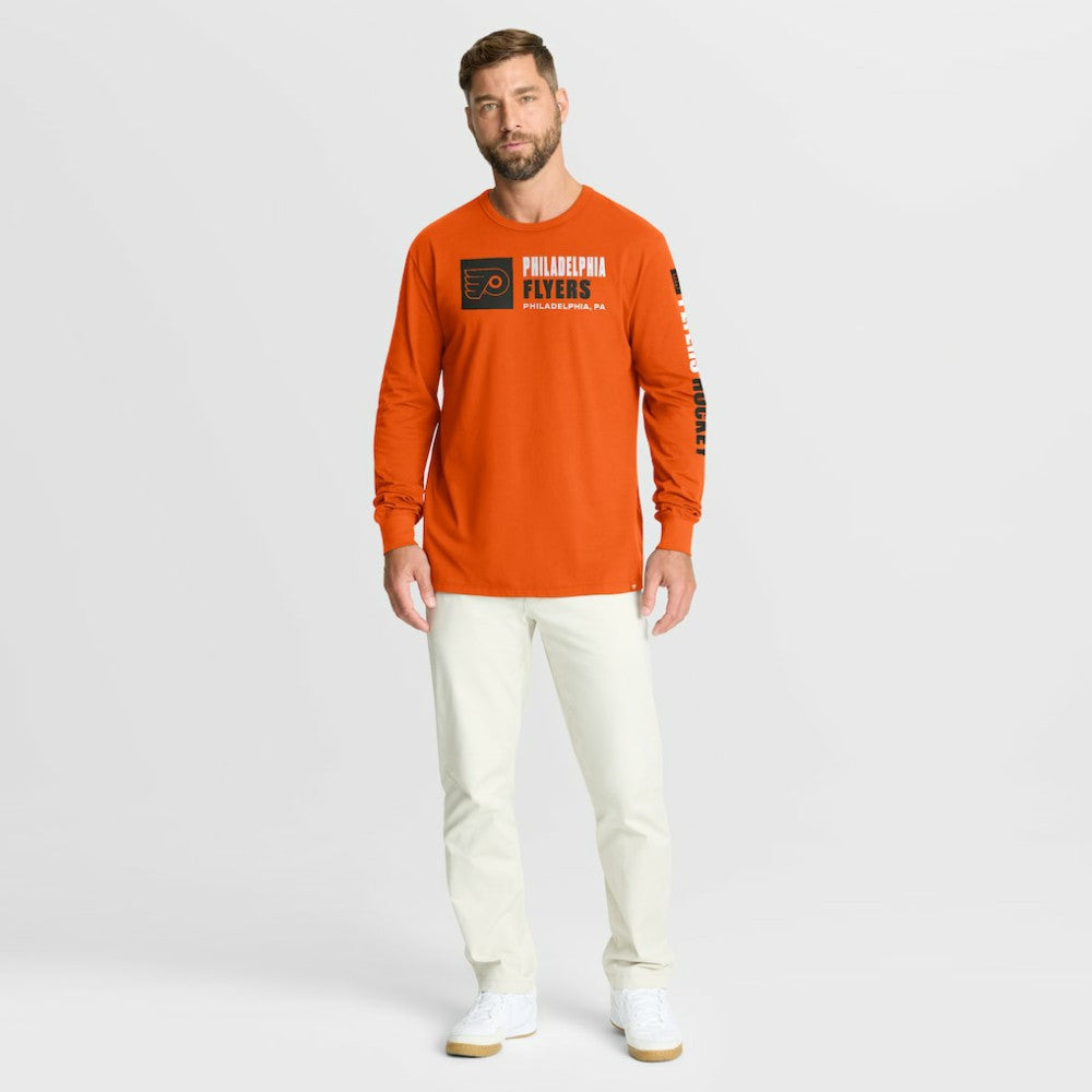 Philadelphia Flyers Fanatics Goal Crease Legacy Long Sleeve T-Shirt - Orange | US 202782953