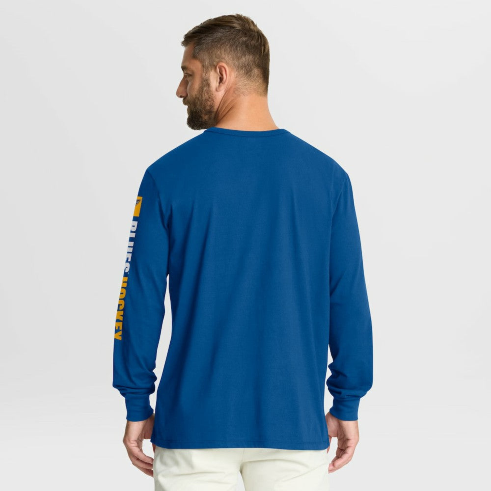 St. Louis Blues Fanatics Goal Crease Legacy Long Sleeve T-Shirt - Blue | US 202782954
