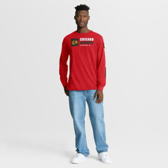 Chicago Blackhawks Fanatics Goal Crease Legacy Long Sleeve T-Shirt - Red | US 202782960