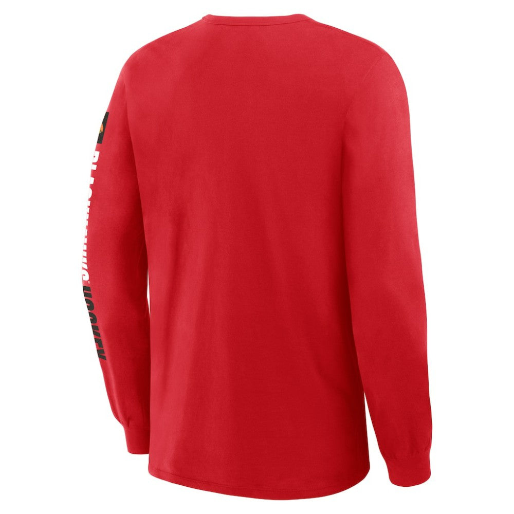 Chicago Blackhawks Fanatics Goal Crease Legacy Long Sleeve T-Shirt - Red | US 202782960
