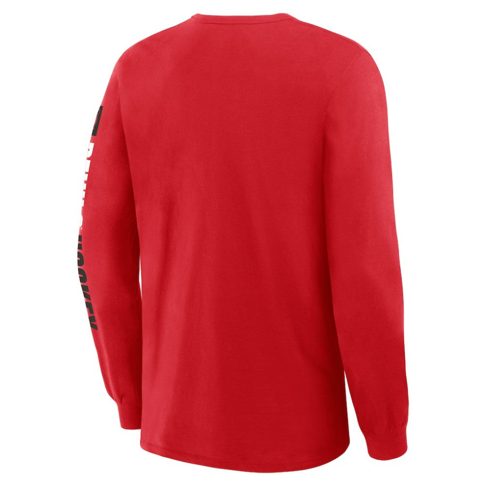 New Jersey Devils Fanatics Goal Crease Legacy Long Sleeve T-Shirt - Red | US 202782966