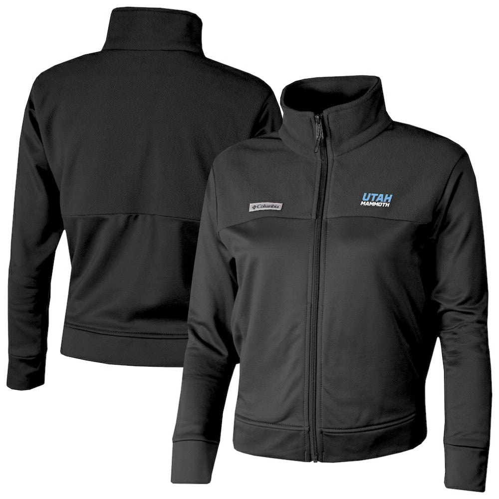 Utah Mammoth Columbia Women's River Fleece Full-Zip Jacket - Black | US 202783452