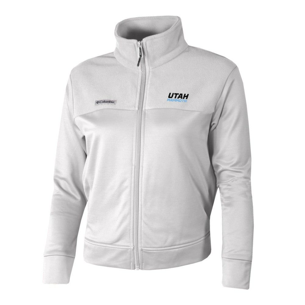 Utah Mammoth Columbia Women's River Fleece Full-Zip Jacket - White | US 202783453