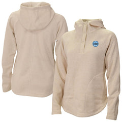 Utah Mammoth Columbia Women's Sweater Weather Quarter-Snap Hoodie - Cream | US 202783766