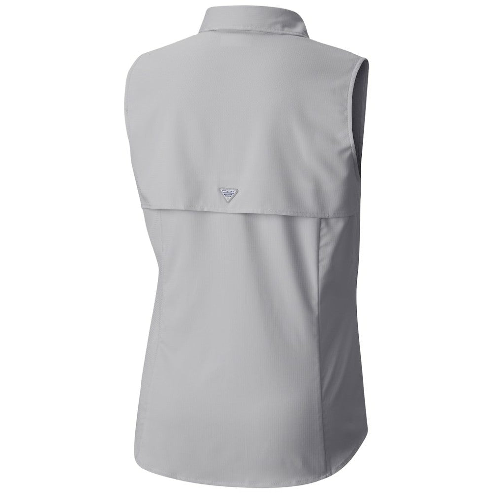 Utah Mammoth Columbia Women's Tamiami Omni-Shade Sleeveless Button-Up Shirt - Gray | US 202783904