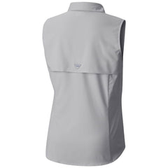 Utah Mammoth Columbia Women's Tamiami Omni-Shade Sleeveless Button-Up Shirt - Gray | US 202783904