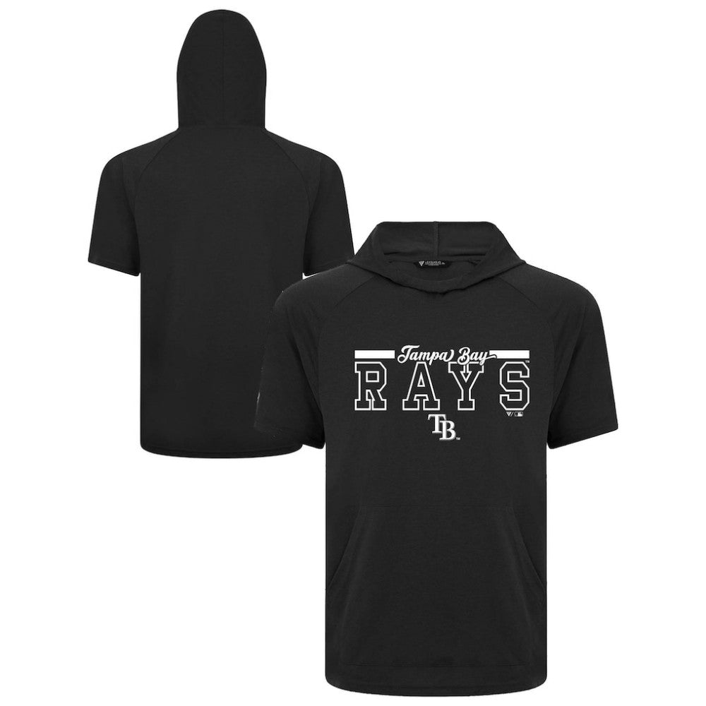 Tampa Bay Rays Levelwear Phase Vanguard Hoodie T-Shirt - Black Hoodies