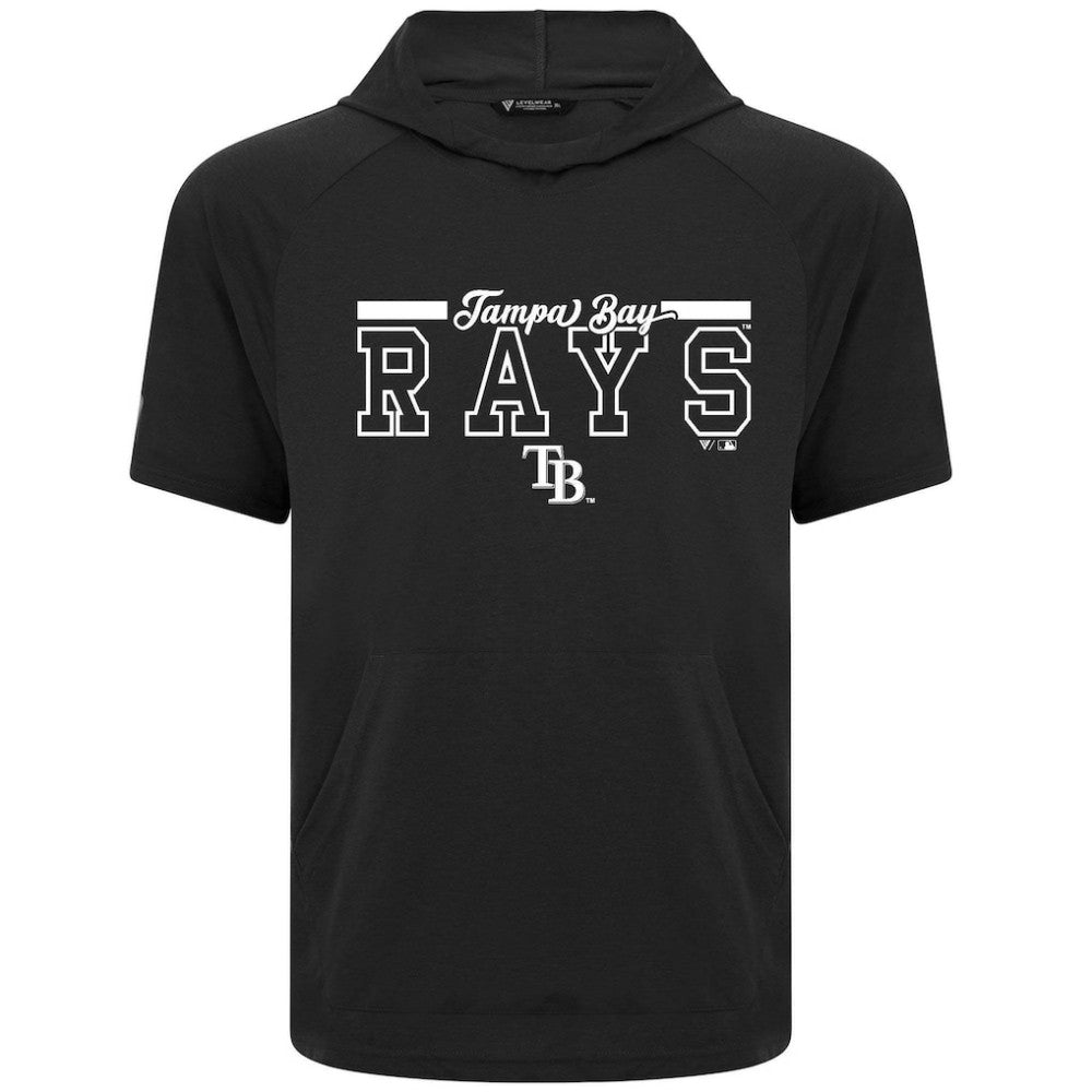 Tampa Bay Rays Levelwear Phase Vanguard Hoodie T-Shirt - Black Hoodies