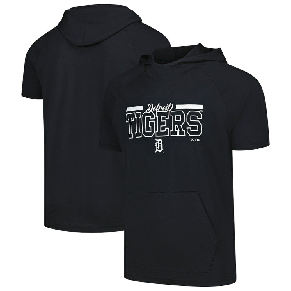 Detroit Tigers Levelwear Phase Vanguard Hoodie T-Shirt - Black Hoodies