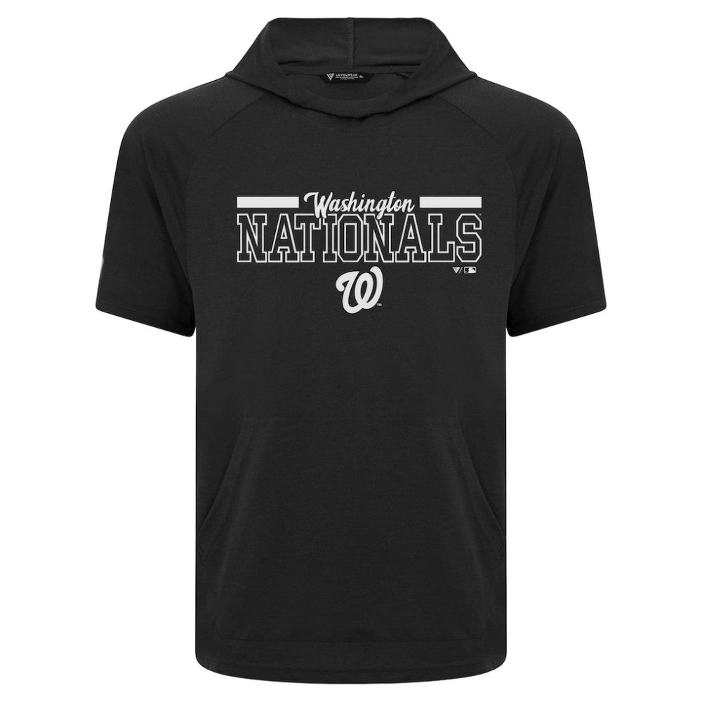 Washington Nationals Levelwear Phase Vanguard Hoodie T-Shirt - Black Hoodies
