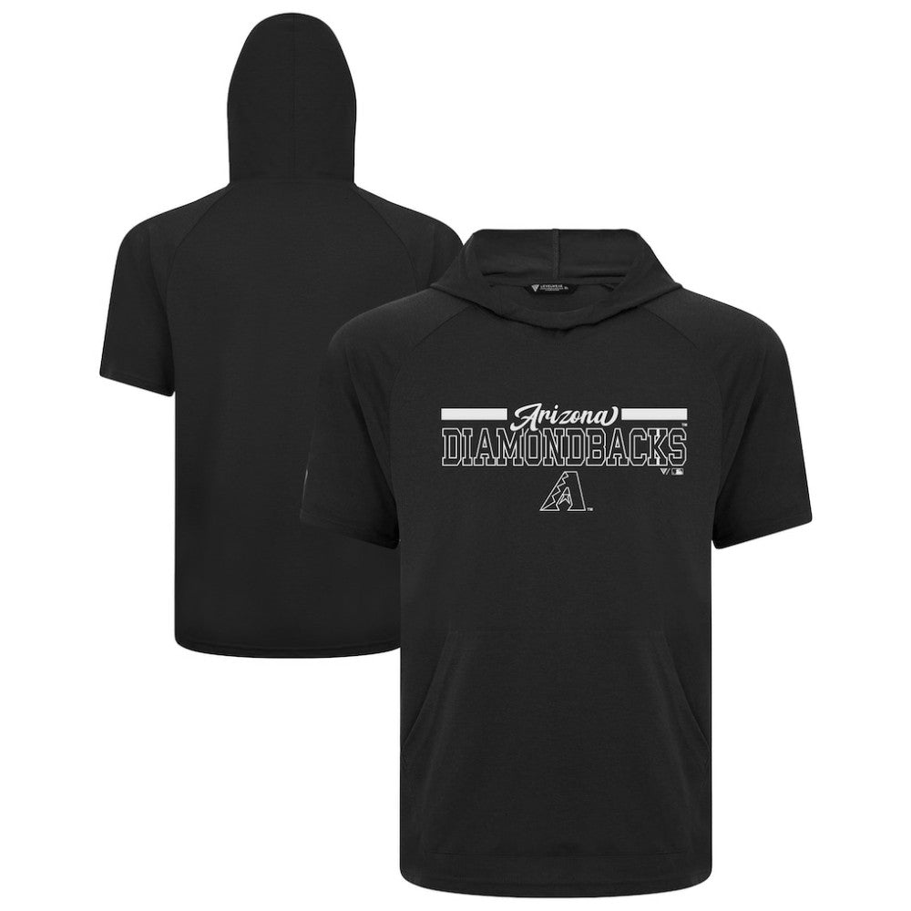 Arizona Diamondbacks Levelwear Phase Vanguard Hoodie T-Shirt - Black Hoodies