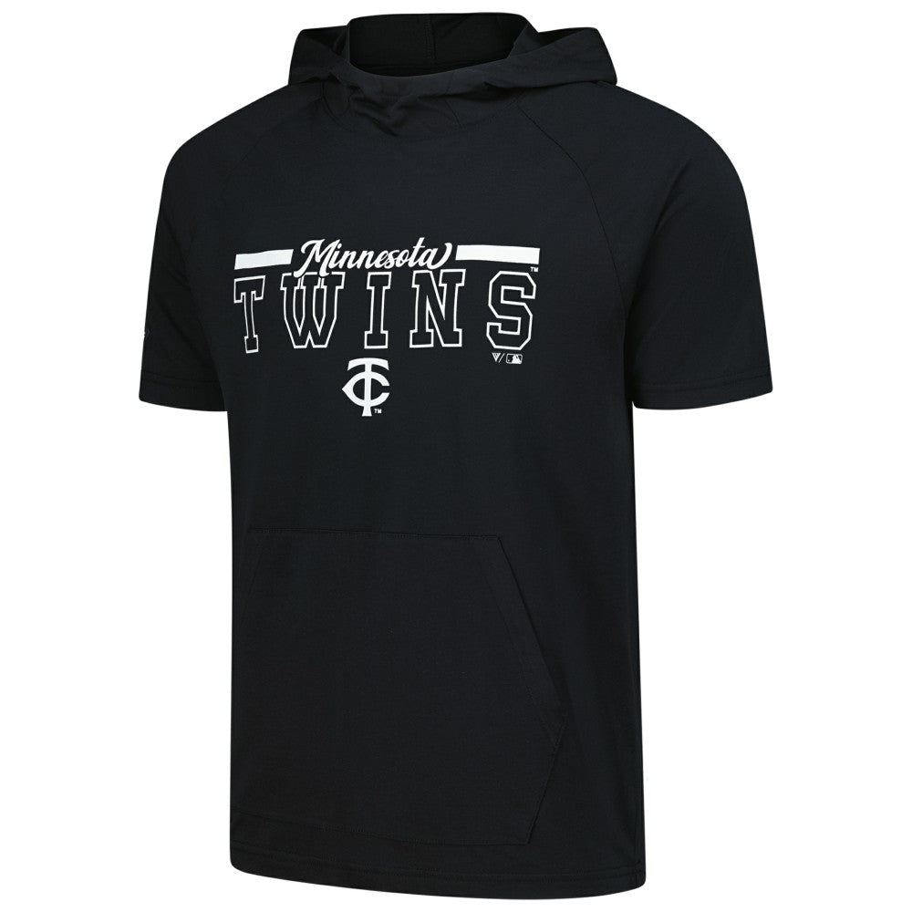 Minnesota Twins Levelwear Phase Vanguard Hoodie T-Shirt - Black Hoodies