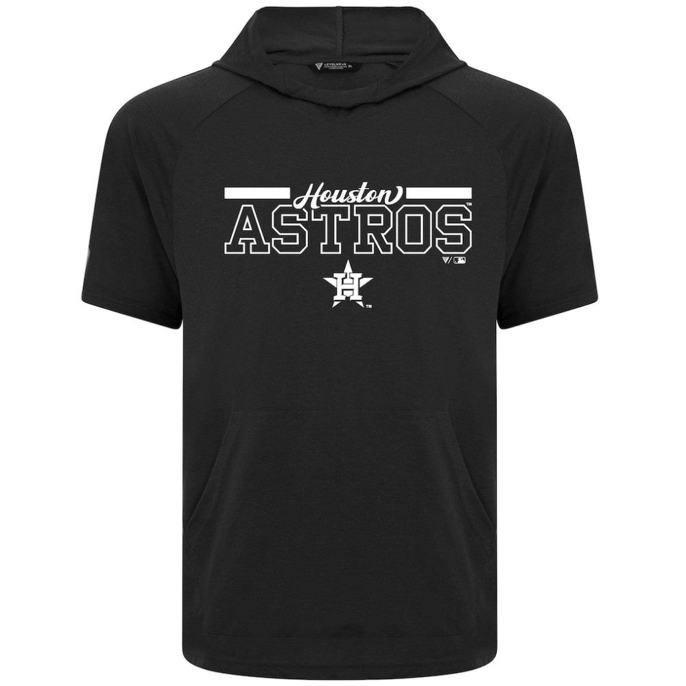 Houston Astros Levelwear Phase Vanguard Hoodie T-Shirt - Black Hoodies