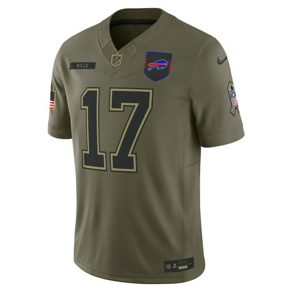 Josh Allen Buffalo Bills 2025 Salute to Service Limited Jersey - Olive Jerseys