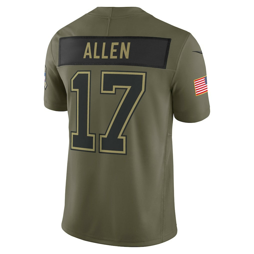 Josh Allen Buffalo Bills 2025 Salute to Service Limited Jersey - Olive Jerseys
