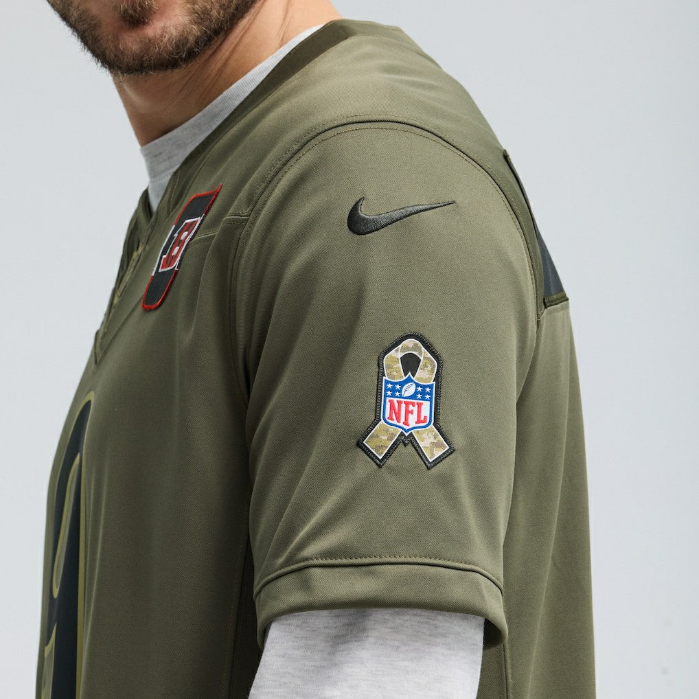 Joe Burrow Cincinnati Bengals 2025 Salute to Service Limited Jersey - Olive Jerseys