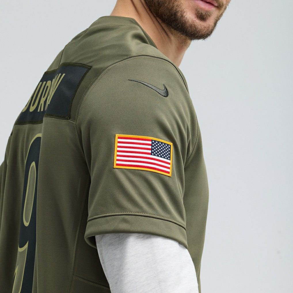 Joe Burrow Cincinnati Bengals 2025 Salute to Service Limited Jersey - Olive Jerseys