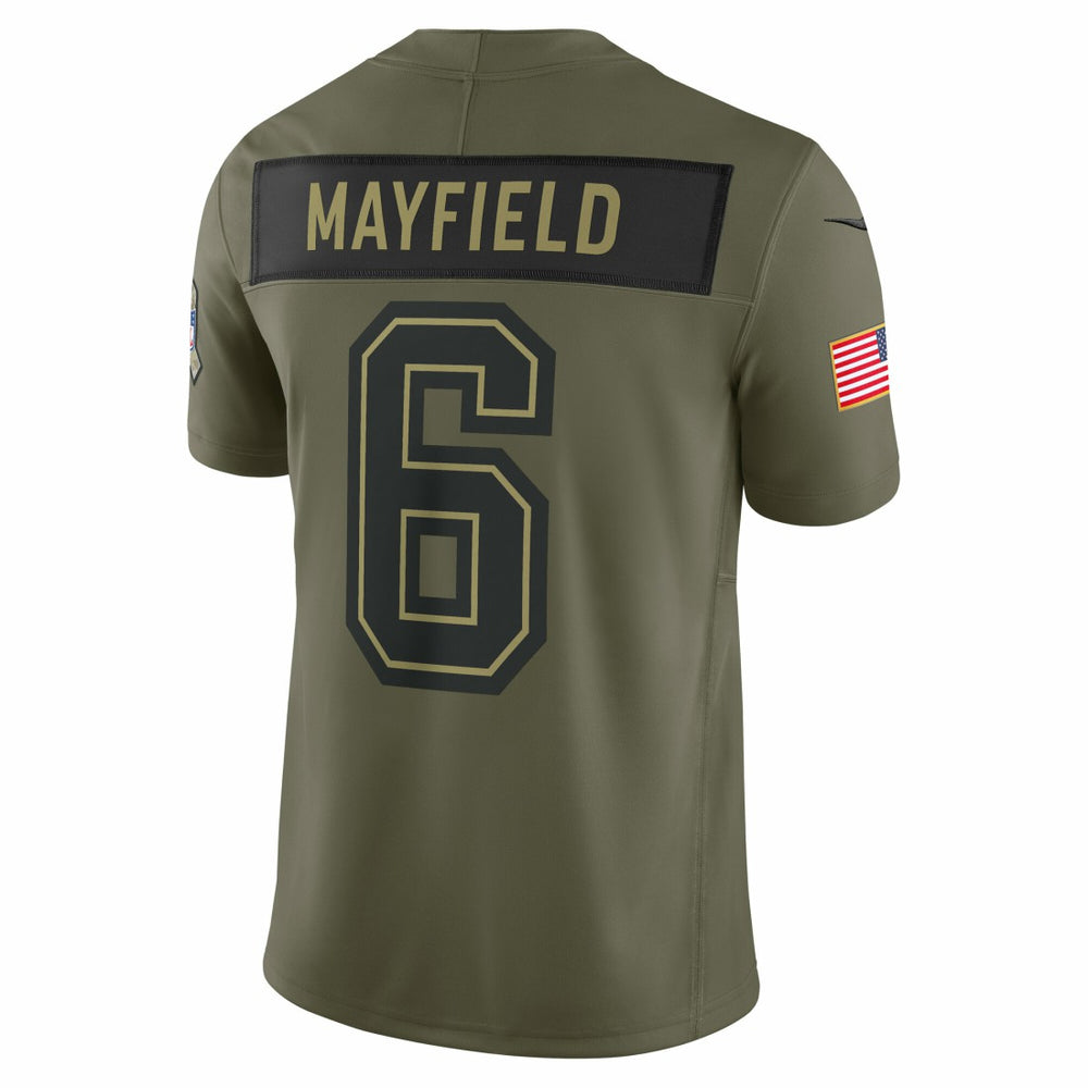Baker Mayfield Tampa Bay Buccaneers 2025 Salute to Service Limited Jersey - Olive Jerseys