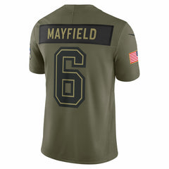 Baker Mayfield Tampa Bay Buccaneers 2025 Salute to Service Limited Jersey - Olive Jerseys