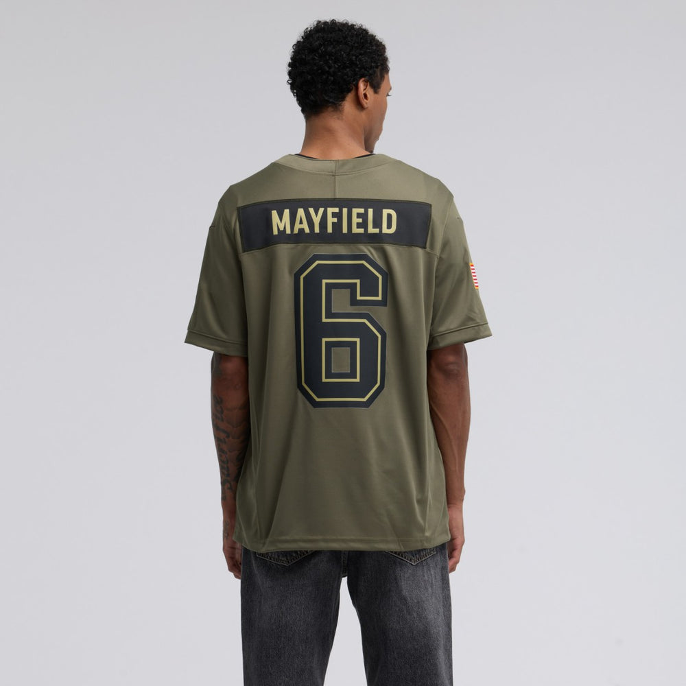 Baker Mayfield Tampa Bay Buccaneers 2025 Salute to Service Limited Jersey - Olive Jerseys